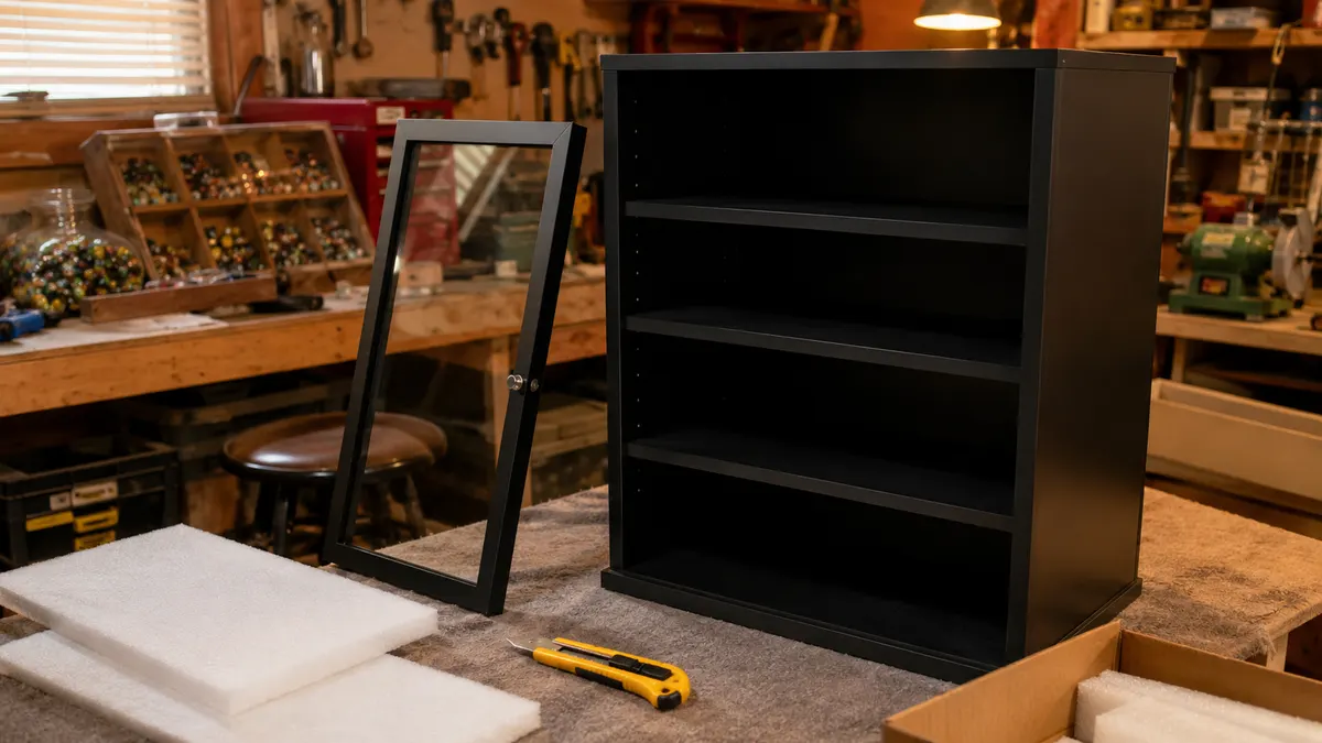 The Honest Glass Display Cabinet Review: Assembly, Lights, and Loading